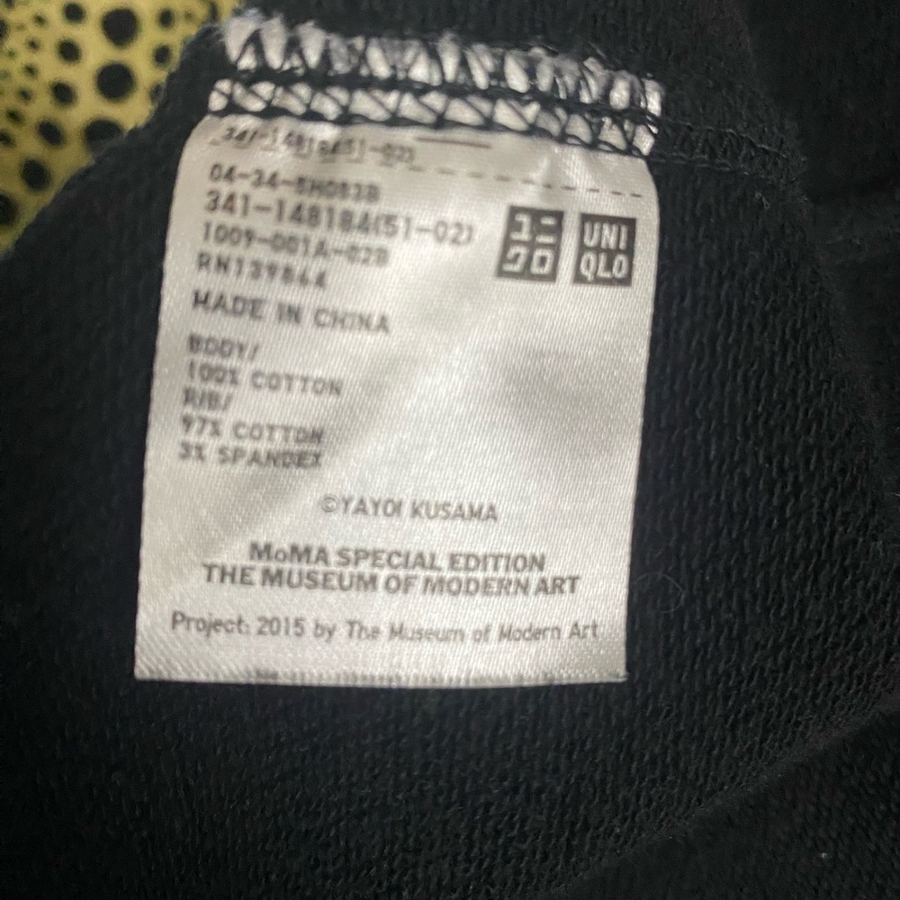 Uniqlo x MoMA Yayoi Kusama "Yellow Pumpkin" SPRZ NY Hoodie - Large - Picture 6 of 6